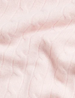 Cashmere Cable Knit Baby Blanket