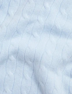 Cashmere Cable Knit Baby Blanket