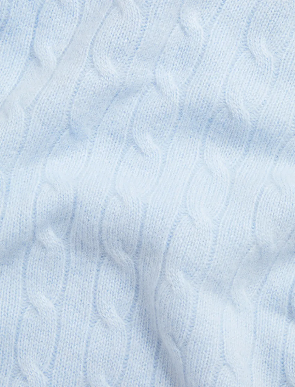 Cashmere Cable Knit Baby Blanket