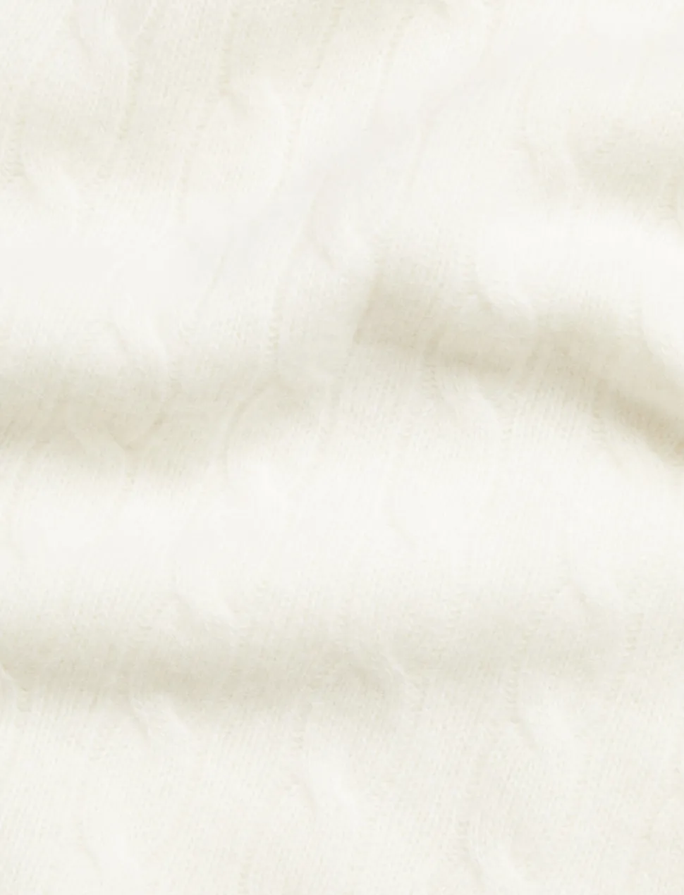 Cashmere Cable Knit Baby Blanket