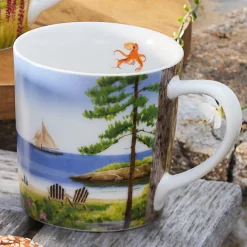 Caskata X Felix Doolittle By the Sea Mugs, Set of 4