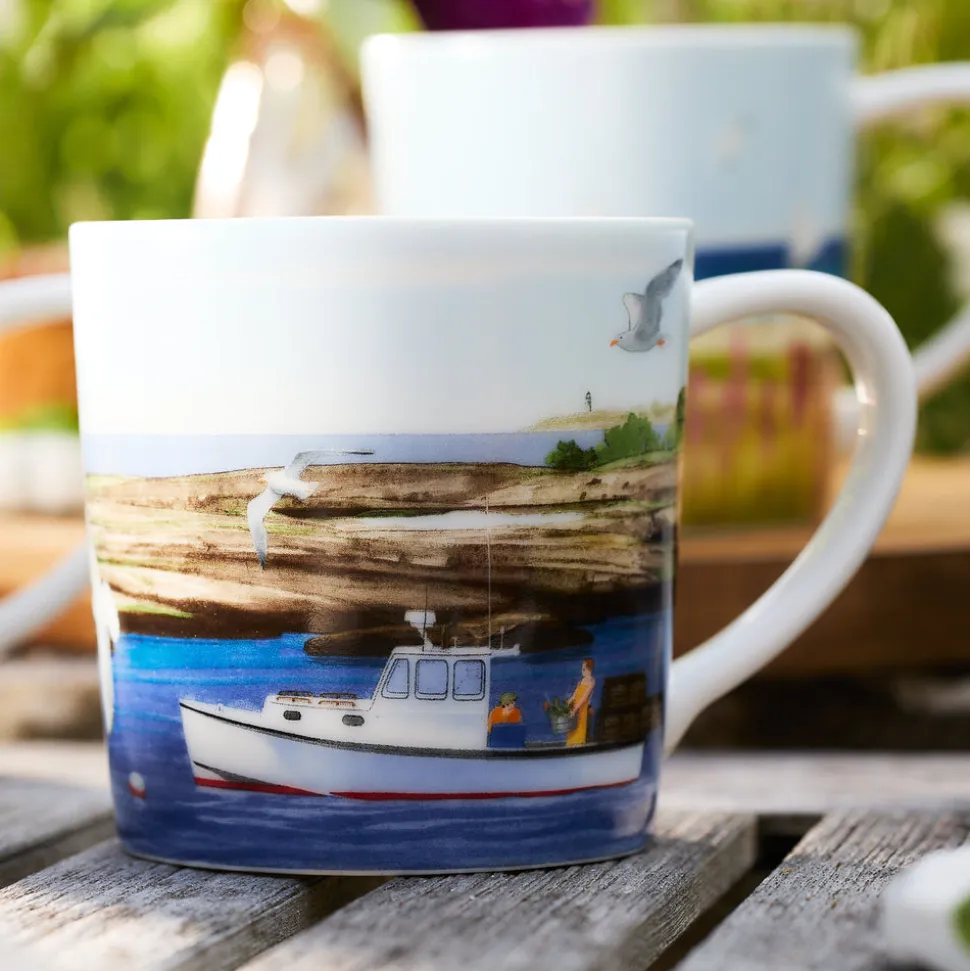 Caskata X Felix Doolittle By the Sea Mugs, Set of 4