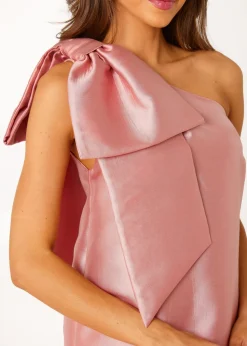 Cassie Dress in Blush Mikado