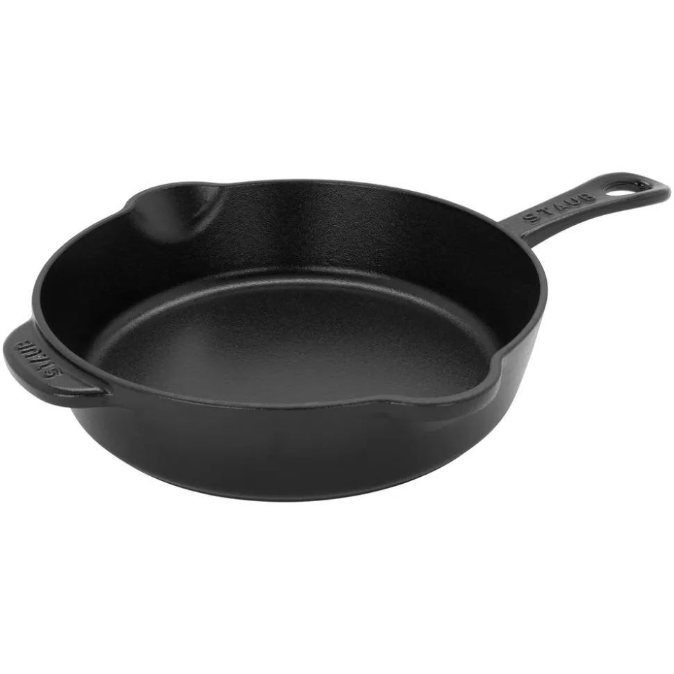 Cast Iron 8.5-inch Traditional Deep Skillet in Black