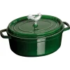 Cast Iron 5.75-qt Coq au Vin Cocotte in Basil