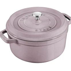 Cast Iron 5.5-qt Round Cocotte in Lilac