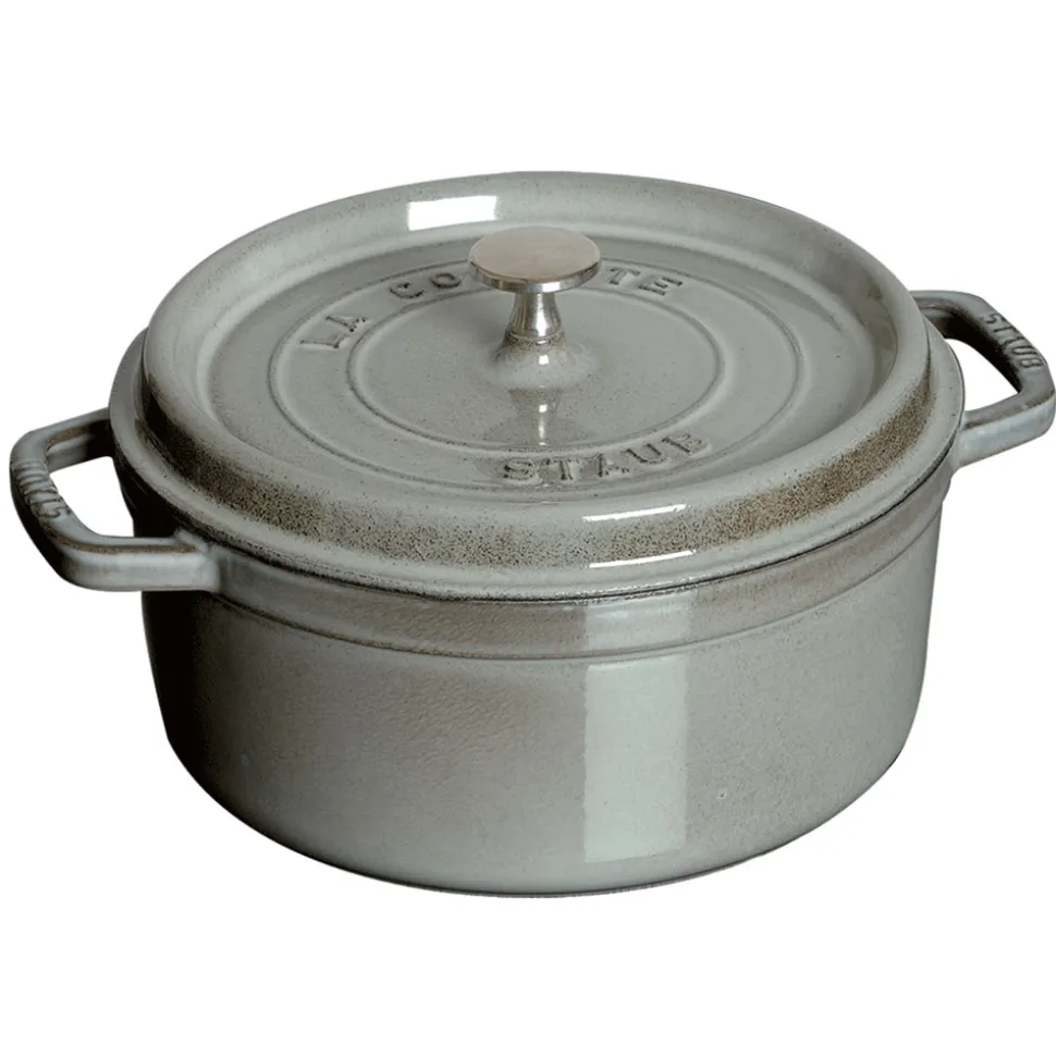 Cast Iron 5.5-qt Round Cocotte in Graphite Grey