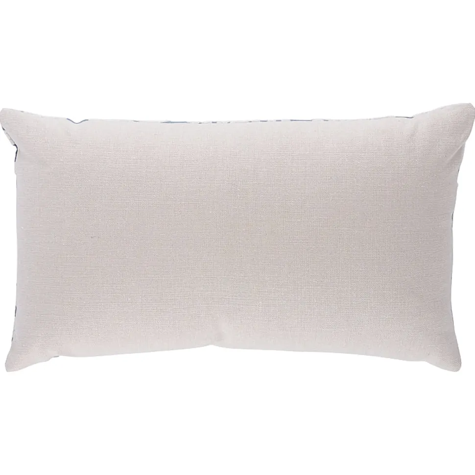 Castanet Embroidery Pillow in Chambray