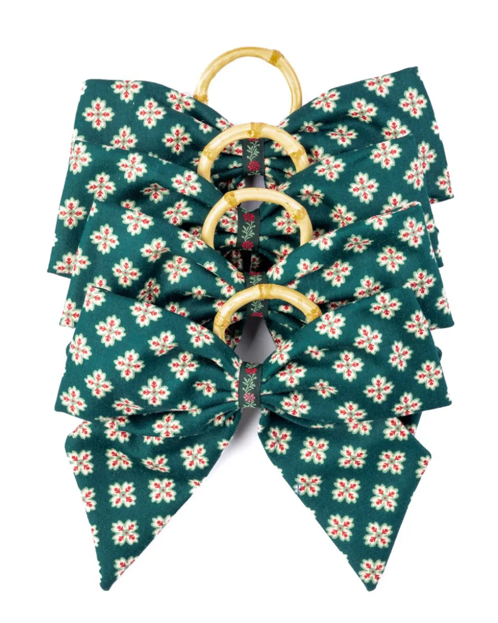 Castleton Napkin Rings in Green, Set of 4