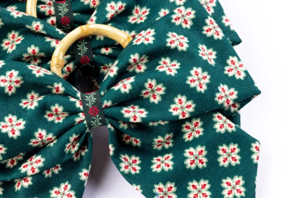 Castleton Napkin Rings in Green, Set of 4