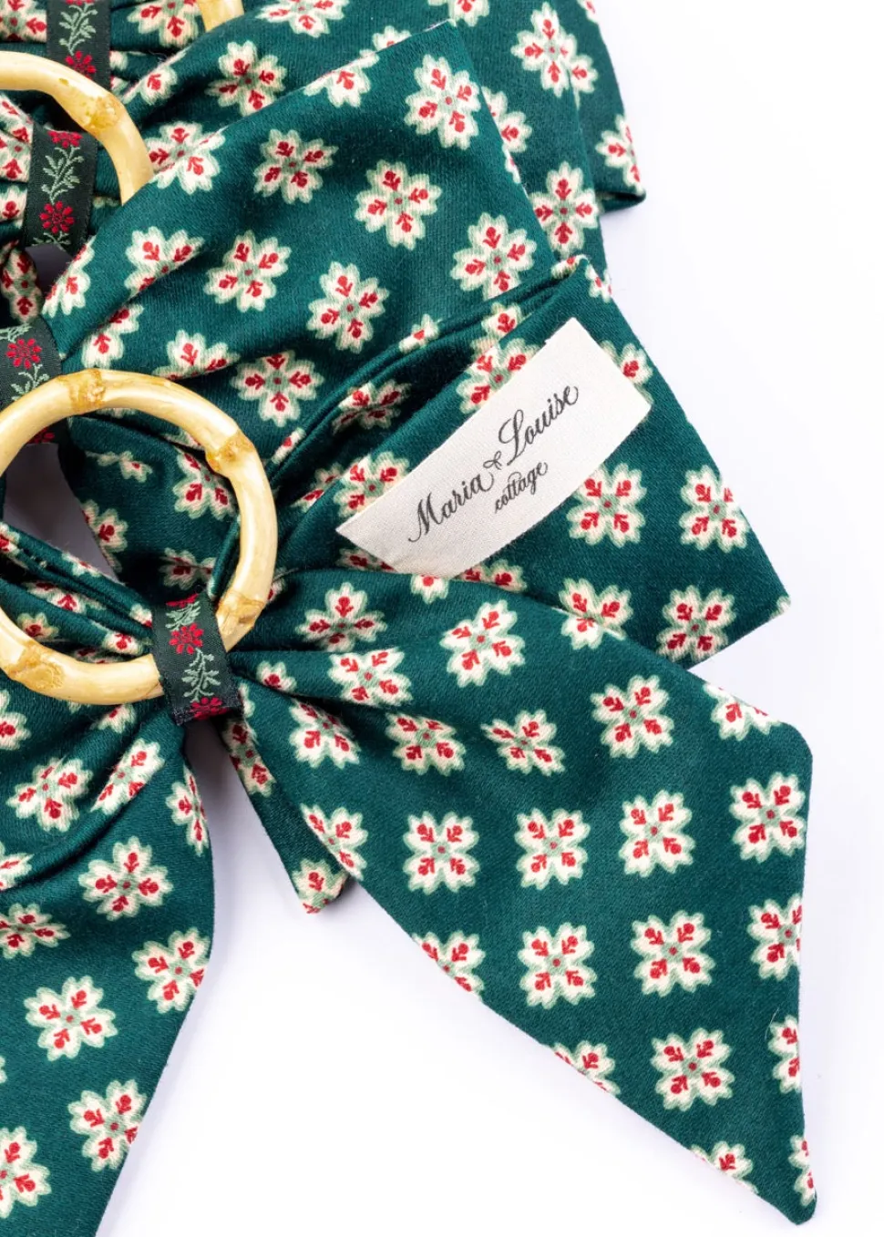 Castleton Napkin Rings in Green, Set of 4