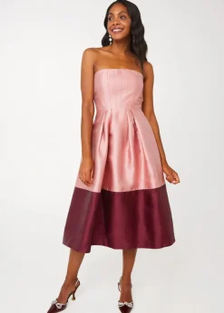 Catherine Dress in Blush Mikado
