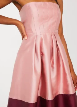 Catherine Dress in Blush Mikado
