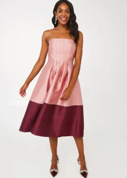 Catherine Dress in Blush Mikado