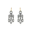 Catherine Girandole Earrings in White