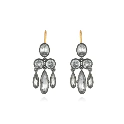 Catherine Girandole Earrings in White