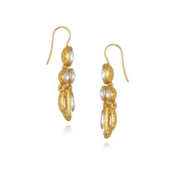 Catherine Girandole Earrings in White