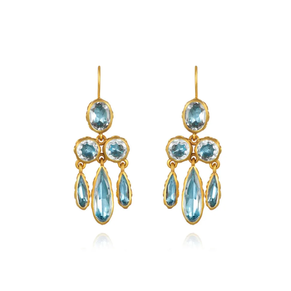 Catherine Girandole Earrings in Sky