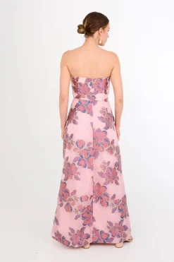 Catherine Gown in Pink Peony Organza