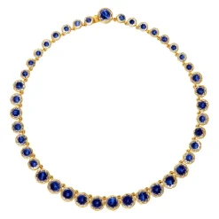 Catherine Round Rivière in Indigo