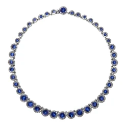 Catherine Round Rivière in Indigo