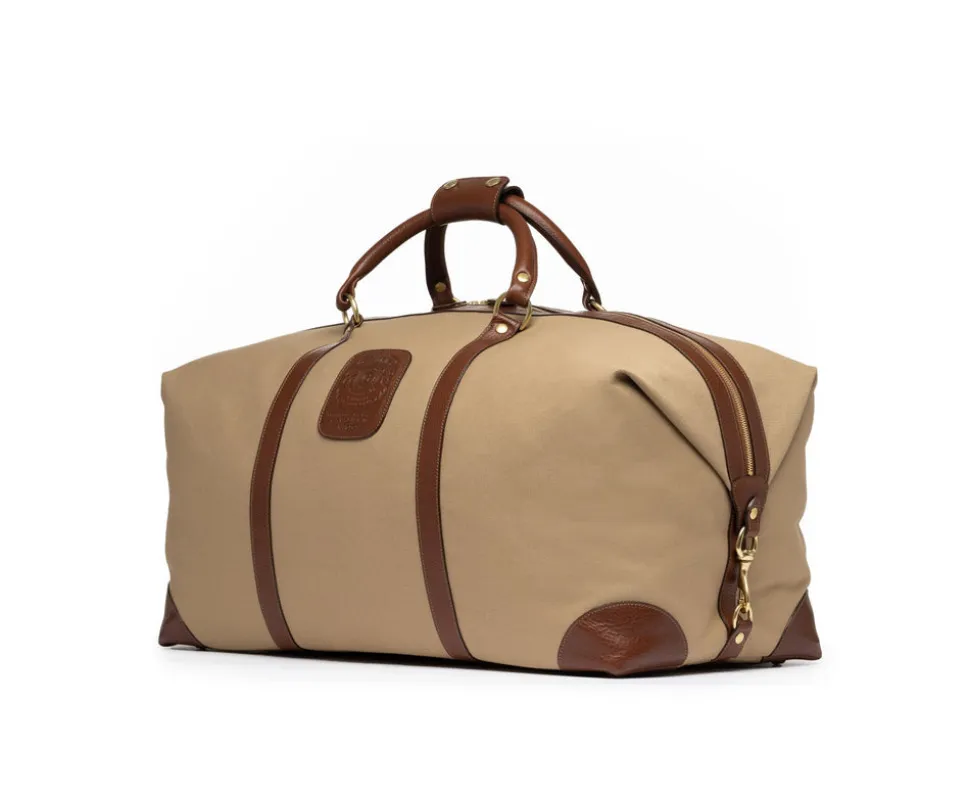 Cavalier III No. 98 Duffel Bag in Twill and Vintage Leather