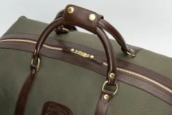 Cavalier III No. 98 Duffel Bag in Twill and Vintage Leather