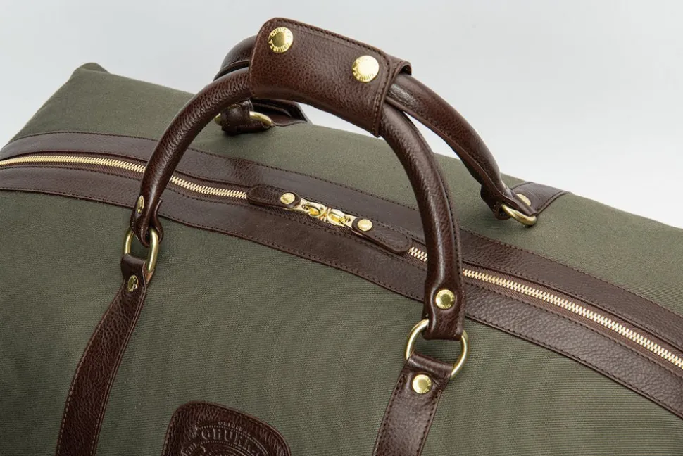 Cavalier III No. 98 Duffel Bag in Twill and Vintage Leather