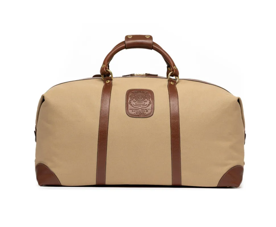 Cavalier III No. 98 Duffel Bag in Twill and Vintage Leather