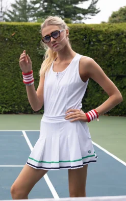 C&C Pleated Skort in White