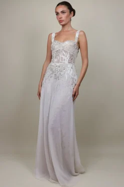 Celestial Seascape Bustier Gown