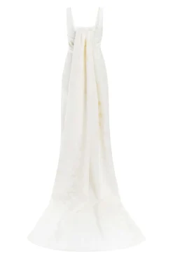 Celia Column Gown With Waist Train