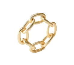 Chain Link Napkin Ring in Gold, Set of 4