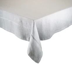 Chambray Tablecloth in Gray
