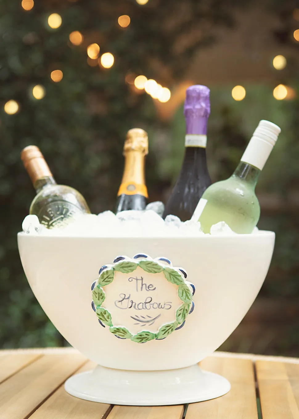 Champagne Bowl with Monogram