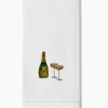 Champagne Coupes Hand Towel