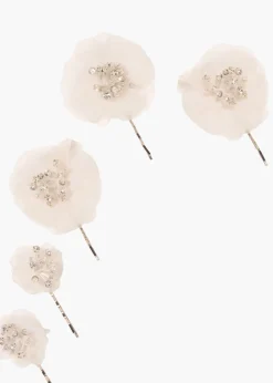 Chantrell Bobby Pin Set in Cream