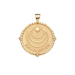 Charleston JW Original Pendant Coin Necklace