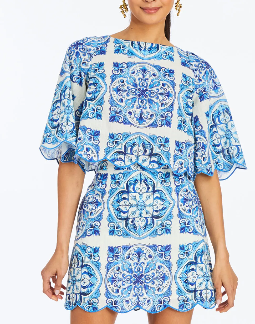 Charlize Scallop Top