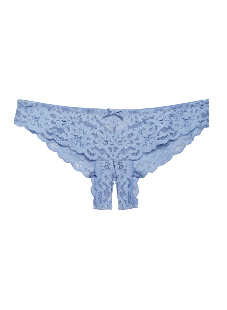 Charlotte Crotchless Panty in Ciel
