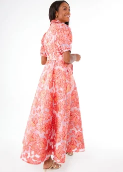 Charlotte Gown Rose Blossom Organza