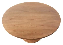 Charlotte Pedestal Table 55" in Golden Oak