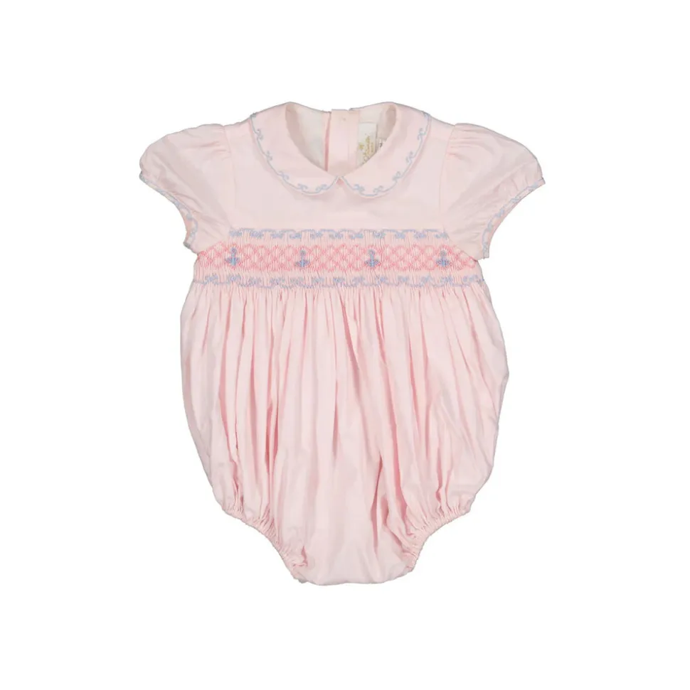 Charlotte Pink Smocked Romper