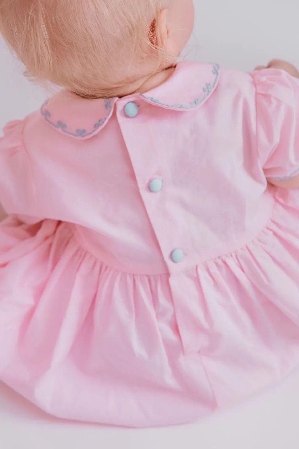 Charlotte Pink Smocked Romper