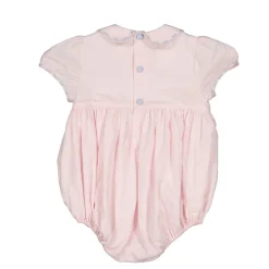 Charlotte Pink Smocked Romper