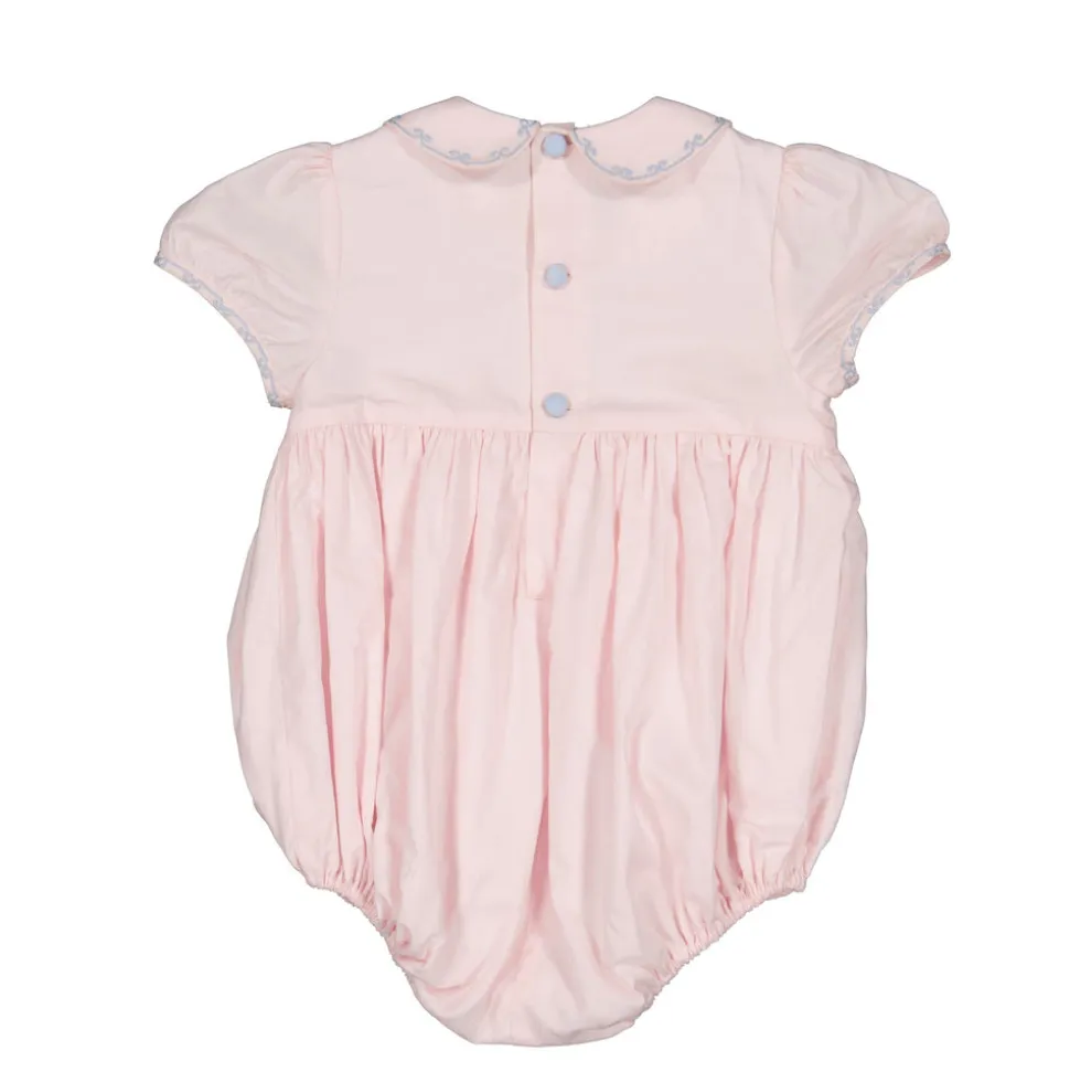 Charlotte Pink Smocked Romper