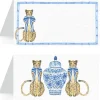 Cheetah with Blue Bow Place Cards