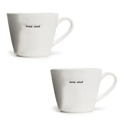 Chef Mugs in Gift Box, Set of 2