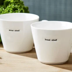 Chef Mugs in Gift Box, Set of 2