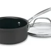 Chef's Classic® Nonstick Hard Anodized 1 Quart Saucepan with Cover in Black